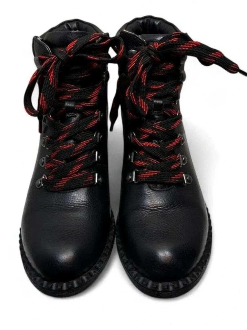 NWOT Gentle Souls by Kenneth Cole Women's Brooklyn Black Leather Lace Up Boots 9